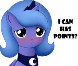 Size: 859x727 | Tagged: safe, artist:2kaze, princess luna, pony, g4, cute, female, simple background, solo, transparent, transparent background, woona