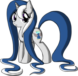 Size: 906x878 | Tagged: safe, artist:quarium, oc, oc only, oc:evermore, pony, unicorn, female, horn, long mane, long tail, mare, simple background, solo, tail, transparent background, unicorn oc