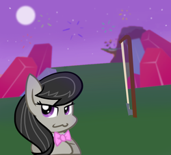 Size: 772x698 | Tagged: safe, artist:chainchomp7, octavia melody, earth pony, pony, g4, female, moon, solo