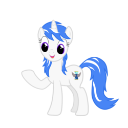 Size: 900x900 | Tagged: artist needed, safe, oc, oc only, oc:evermore, pony, unicorn, female, mare, raised hoof, simple background, solo, transparent background