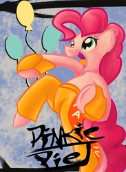 Size: 2500x3417 | Tagged: safe, artist:evangel-rising, pinkie pie, g4, crossover, dee jay, fighting gloves, kickboxing, street fighter