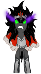 Size: 500x900 | Tagged: safe, artist:megaman295, king sombra, umbrum, g4, season 3, the crystal empire, female, queen umbra, rule 63, simple background, solo, transparent background