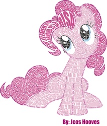 Size: 4601x5389 | Tagged: safe, artist:jcosneverexisted, pinkie pie, g4, absurd resolution, text