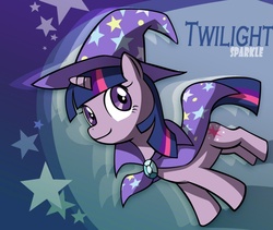 Size: 852x719 | Tagged: safe, artist:dawkinsia, trixie, twilight sparkle, pony, unicorn, g4, accessory swap, cape, clothes, cosplay, female, hat, mare, solo, the great and powerful, the great and powerful twilight, trixie's cape, trixie's hat, unicorn twilight