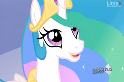 Size: 720x477 | Tagged: safe, screencap, princess celestia, g4, season 3, happy