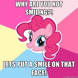 Size: 400x400 | Tagged: safe, pinkie pie, g4, caption, exploitable meme, memegenerator