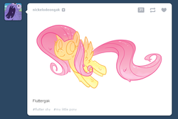 Size: 665x446 | Tagged: safe, fluttershy, gakpony, goo pony, original species, g4, gak, meme, meta, tumblr