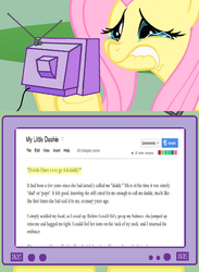 Size: 563x771 | Tagged: safe, fluttershy, pony, fanfic:my little dashie, g4, exploitable meme, fanfic, fluttercry, meme, tv meme