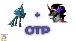 Size: 1024x563 | Tagged: safe, fluttershy, king sombra, queen chrysalis, g4, my little pony: friendship is magic, season 3, exploitable meme, female, male, meme, meta, otp, ship:chrysombra, shipping, straight