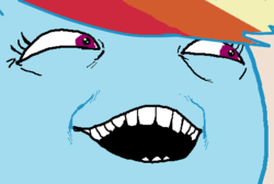 Size: 480x323 | Tagged: safe, rainbow dash, g4, i see what you did there, meme, rage face