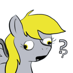 Size: 500x500 | Tagged: safe, derpy hooves, pegasus, pony, g4, female, mare, question mark