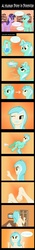 Size: 1470x10522 | Tagged: safe, artist:athos01, derpy hooves, lyra heartstrings, twilight sparkle, g4, comic, couch, dialogue, door, grin, heart's desire, humanized, indoors, light skin, muffin, picture frame, pony to human, potion, smiling, speech bubble, that pony sure does love muffins, this will end in tears, transformation