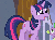 Size: 313x236 | Tagged: safe, screencap, spike, twilight sparkle, g4, animated, prancing