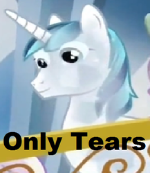Size: 369x426 | Tagged: safe, edit, edited screencap, screencap, shining armor, pony, g4, the crystal empire, animation error, cropped, eyes, image macro, jimmies, male, rustled my jimmies, solo