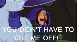 Size: 698x386 | Tagged: dead source, safe, edit, edited screencap, screencap, rarity, pony, unicorn, friendship is magic, g4, female, gotye, image macro, mare, mouth hold, parody, somebody that i used to know