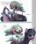 Size: 660x800 | Tagged: dead source, safe, artist:ask-fillyestia, artist:php90, princess celestia, twilight sparkle, g4, bedroom eyes, bit, blushing, cewestia, eyes closed, filly, frown, glowing horn, horn, magic, on back, on top, open mouth, ponies riding ponies, reins, riding, smiling, unamused, younger