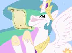 Size: 675x496 | Tagged: safe, princess celestia, g4, mammy, meme, scroll