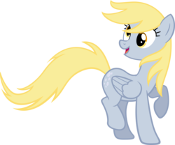 Size: 8000x6671 | Tagged: safe, artist:moongazeponies, derpy hooves, pegasus, pony, g4, absurd resolution, cute, derpabetes, female, mare, simple background, solo, transparent background, vector, windswept mane