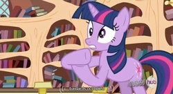 Size: 638x348 | Tagged: safe, screencap, twilight sparkle, g4, the crystal empire, youtube caption