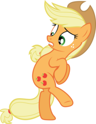 Size: 8211x10602 | Tagged: safe, artist:quanno3, applejack, earth pony, pony, g4, the crystal empire, absurd resolution, bipedal, female, simple background, solo, transparent background, vector