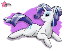 Size: 2602x1833 | Tagged: safe, artist:clouddg, rarity, crystal pony, pony, unicorn, g4, chest fluff, crystal rarity, crystallized, female, looking at you, mare, solo