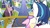 Size: 1920x1080 | Tagged: safe, screencap, amber waves, elbow grease, jaded jasper, night knight, paradise (g4), princess cadance, shining armor, twilight sparkle, crystal pony, pony, g4, the crystal empire, background pony, female, horn, horn crystals, hub logo, magic suppression, male, mare, stallion, youtube caption