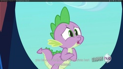 Size: 1920x1080 | Tagged: safe, screencap, spike, g4, the crystal empire, youtube caption