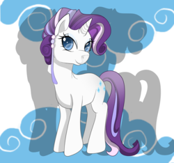 Size: 1600x1500 | Tagged: safe, artist:shlebby, rarity, crystal pony, pony, unicorn, g4, alternate hairstyle, crystal rarity, crystallized, female, mare, solo