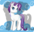 Size: 1600x1500 | Tagged: safe, artist:shlebby, rarity, crystal pony, pony, unicorn, g4, alternate hairstyle, crystal rarity, crystallized, female, mare, solo