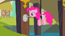 Size: 427x240 | Tagged: safe, screencap, pinkie pie, g4, it's about time, animated, female