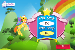 Size: 960x640 | Tagged: safe, gameloft, screencap, carrot cake, earth pony, pony, g4, my little pony: magic princess, clear the skies, glimmer wings, male, stallion