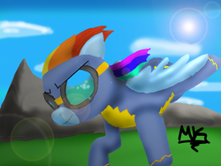 Size: 1152x864 | Tagged: safe, artist:turbopower1000, rainbow dash, g4, wonderbolts uniform