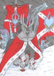 Size: 2475x3476 | Tagged: safe, artist:mohawkrex, king sombra, g4, armor, crystal guard, crystal guard armor, sauron