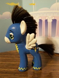 Size: 1967x2601 | Tagged: safe, artist:fullmetalotakudck, soarin', g4, customized toy, doll, irl, photo, toy, wonderbolts