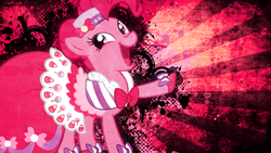 Size: 1024x576 | Tagged: dead source, safe, artist:tzolkine, pinkie pie, g4, clothes, dress, gala dress, wallpaper