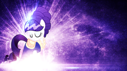 Size: 1024x576 | Tagged: safe, artist:tzolkine, rarity, pony, g4, alternate hairstyle, solo, wallpaper