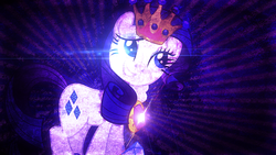 Size: 1024x576 | Tagged: safe, artist:tzolkine, rarity, pony, g4, beautiful, crown, fabulous, female, lens flare, solo, wallpaper