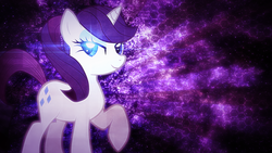 Size: 1024x576 | Tagged: safe, artist:tzolkine, rarity, pony, g4, alternate hairstyle, ponytail, solo, wallpaper