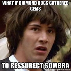 Size: 400x400 | Tagged: safe, king sombra, diamond dog, g4, my little pony: friendship is magic, the crystal empire, conspiracy keanu, exploitable meme, image macro, meme, misspelling, photo