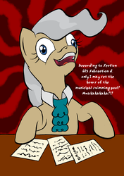 Size: 554x789 | Tagged: safe, artist:ambrosebuttercrust, mayor mare, g4, bureaucracy, government, insanity, mad with power, pure unfiltered evil, solo, tyrant, wat