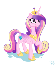 Size: 959x1144 | Tagged: safe, artist:sketchride, princess cadance, alicorn, pony, g4, crown, female, jewelry, mare, raised hoof, regalia, simple background, smiling, solo, transparent background