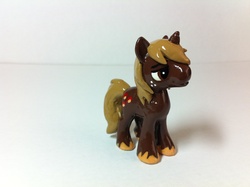 Size: 2592x1936 | Tagged: safe, oc, oc only, pony, chestnuts, customized toy, irl, milliput, photo, sculpture, solo