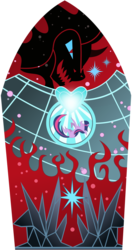 Size: 649x1229 | Tagged: safe, artist:kysss90, king sombra, twilight sparkle, g4, bad end, simple background, stained glass, transparent background, vector