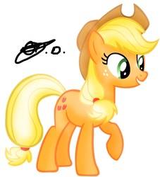 Size: 852x937 | Tagged: safe, artist:datbrony, applejack, earth pony, pony, g4, female, solo