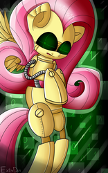 Size: 5000x8000 | Tagged: safe, artist:extradan, fluttershy, android, g4, absurd resolution