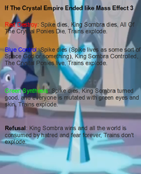 Size: 558x690 | Tagged: safe, edit, edited screencap, screencap, rubinstein, pony, g4, my little pony: friendship is magic, the crystal empire, crystal heart, mass effect, mass effect 3, text