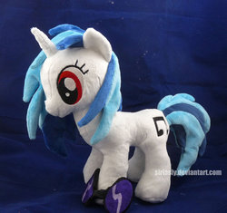 Size: 1024x964 | Tagged: safe, artist:siriasly, dj pon-3, vinyl scratch, pony, g4, irl, photo, plushie, solo