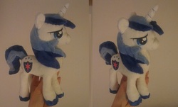 Size: 3528x2136 | Tagged: safe, artist:epicrainbowcrafts, shining armor, pony, unicorn, g4, irl, male, photo, plushie, stallion