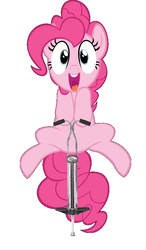 Size: 566x966 | Tagged: safe, edit, pinkie pie, earth pony, pony, g4, female, photoshop, pogo stick, solo