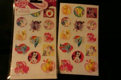 Size: 1280x848 | Tagged: safe, applejack, fluttershy, pinkie pie, princess celestia, rainbow dash, rarity, twilight sparkle, g4, apple, irl, merchandise, meta, photo, sticker, twilight is a lion